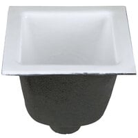 Zurn Elkay FD2376-NH4 12" x 12" Cast Iron Floor Sink with 4" No-Hub Connection and 8" Sump Depth