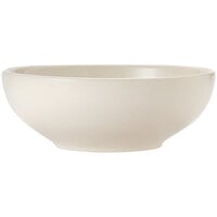 Libbey Porcelana Cream 68 oz. Cream White Rolled Edge Porcelain Pasta Bowl - 6/Case