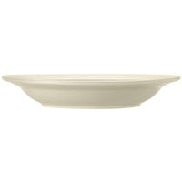 Libbey Porcelana Cream 30 oz. Cream White Wide Rim Rolled Edge Porcelain Pasta Bowl - 12/Case