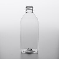 32 oz. Customizable Square Milkman PET Clear Bottle