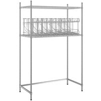 Regency 24" x 48" Roll Under Shelf Kit with 5 Can Racks and 74" Posts
