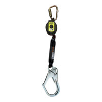 Honeywell Miller TurboLite 6' Personal Fall Limiter with Aluminum Carabiner and Locking Rebar Hook MTL-OHW1-08/6FT