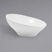 Front of the House 62 oz. Porcelain Round Slanted Bowl - 2/Case