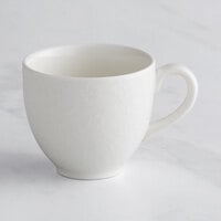 RAK Porcelain Bouquet 6.8 oz. Ivory Embossed Porcelain Cup - 12/Case