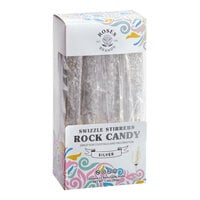 Roses Dryden and Palmer Silver Wrapped Rock Candy Swizzle Stick 12-Count - 3/Case
