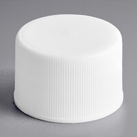 24/410 White Continuous Thread Lid with Foam Liner - 4300/Case