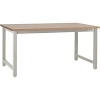 BenchPro Kennedy Series Particleboard Top Adjustable Workbench with Gray Frame