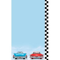 Choice 8 1/2" x 11" Menu Paper - Retro Themed Car Design Right Insert - 100/Pack