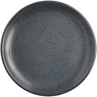 Acopa Embers 7 1/2" Midnight Blue Matte Coupe Stoneware Plate - Sample