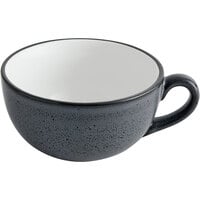 Acopa Embers 10 oz. Midnight Blue Matte Stoneware Cup - 24/Case