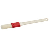 Thermohauser 1"W Long Natural Bristle Pastry / Basting Brush with Plastic Handle