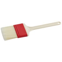 Thermohauser 3"W Long Natural Bristle Pastry / Basting Brush with Plastic Handle