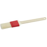 Thermohauser 1 1/2"W Long Natural Bristle Pastry / Basting Brush with Plastic Handle