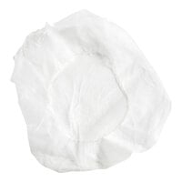 Choice 21" White Disposable Polypropylene Bouffant Cap - 100/Pack