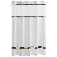Hookless HBH40ES220 Escape Shower Curtain with Flex-On Rings and It's A Snap! Liner - 71" x 74"