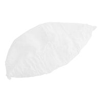 Choice White Polypropylene Shoe Cover with Anti-Skid Bottom - 100/Pack