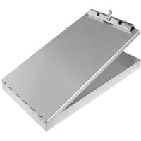 Saunders Redi-Rite 10 3/16" x 6 1/4" Silver Aluminum Storage Clipboard with 1/2" Clip Capacity