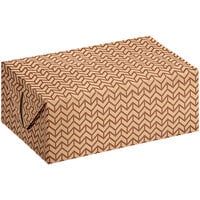 Choice 7" x 4 1/2" x 2 3/4" Cornerstone Print Take-Out Snack / Chicken Box with Fast Top - 500/Case