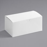 Choice 9" x 5" x 4" White Take Out Dinner / Chicken Box with Tuck Top - 250/Case