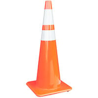 36" Traffic Cone with 12 lb. Base and Double Reflective Bands