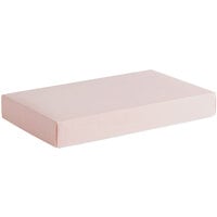 14 3/4" x 9" x 2" 2-Piece 5 lb. Pink Linen Candy Box - 50/Case