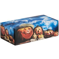 5 1/2" x 2 3/4" x 1 3/4" 1-Piece 1/2 lb. Jack-O'-Lantern Halloween Print Candy Box - 250/Case
