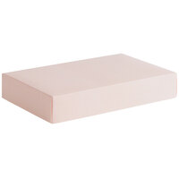11" x 7 1/4" x 2" 2-Piece 3 lb. Pink Linen Candy Box - 250/Case