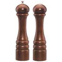 Chef Specialties 10100 Professional Series 10" Customizable Imperial Walnut Finish Pepper Mill and Salt Shaker