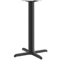 Lancaster Table & Seating Stamped Steel 30" x 30" Black 4" Bar Height Column Table Base