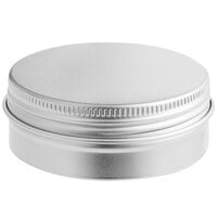 75 mL Silver Tin with Ribbed Screw Top - 1680/Case