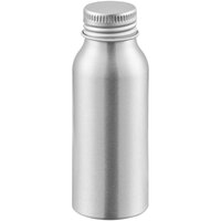 60 mL Silver Aluminum Bottle with Lid - 400/Case