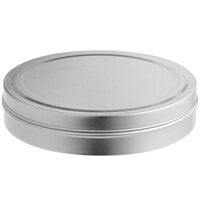 10 oz. Silver Flat Tin with Slip Cover - 240/Case