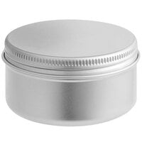 100 mL Silver Tin with Ribbed Screw Top - 1680/Case