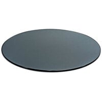 Front of the House 19" Round Smoke Tempered Glass Buffet Board - 2/Case