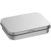 2 3/4" x 3 3/4" x 3/4" Silver Tin with Slip Cover - 450/Case