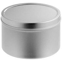 16 oz. Silver Deep Tin with Slip Cover - 96/Case