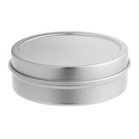 2 oz. Silver Flat Tin with Slip Cover - 432/Case