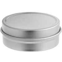 1 oz. Silver Flat Tin with Slip Cover - 800/Case
