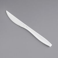 Solo Impress Heavy Weight White Plastic Knife - 1000/Case