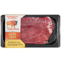TenderBison 8 oz. Bison Top Sirloin Steak - 20/Case