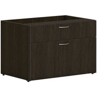 HON Mod 30" x 20" x 21" Java Oak Low Personal Credenza with 2 Drawers