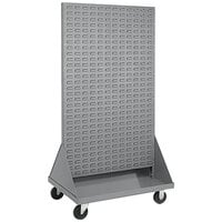 Quantum 36" x 25" Grey Steel Double-Sided Louvered Rack QMD-36H