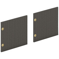 HON Mod Slate Teak Laminate Door for 66" Desk Hutches and Wall-Mounted Storage Cabinets - 2/Set
