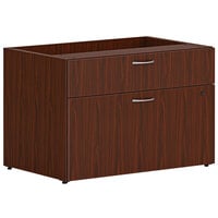 HON Mod 30" x 20" x 21" Traditional Mahogany Low Personal Credenza with 2 Drawers