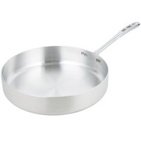 Vollrath 67137 Wear-Ever 7.5 Qt. Straight Sided Aluminum Saute Pan with TriVent Chrome Plated Handle