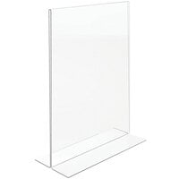 Deflecto Classic Image 4" x 6" Portrait Double-Sided Sign Holder 69001