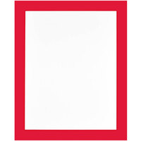 Deflecto 11" x 17" Self-Adhesive Sign Holder with Red Border 68886R - 2/Pack