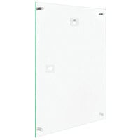 Deflecto Superior Image 8 1/2" x 11" Beveled Edge Acrylic Wall Mount Sign Holder with Green Tinted Edges 691290