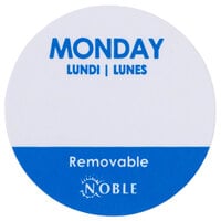 Noble Products Monday 1" Removable Day of the Week Label - 1000/Roll