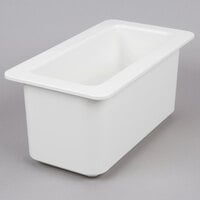 Cambro 36CF148 ColdFest 1/3 Size White ABS Plastic Food Pan - 6" Deep
